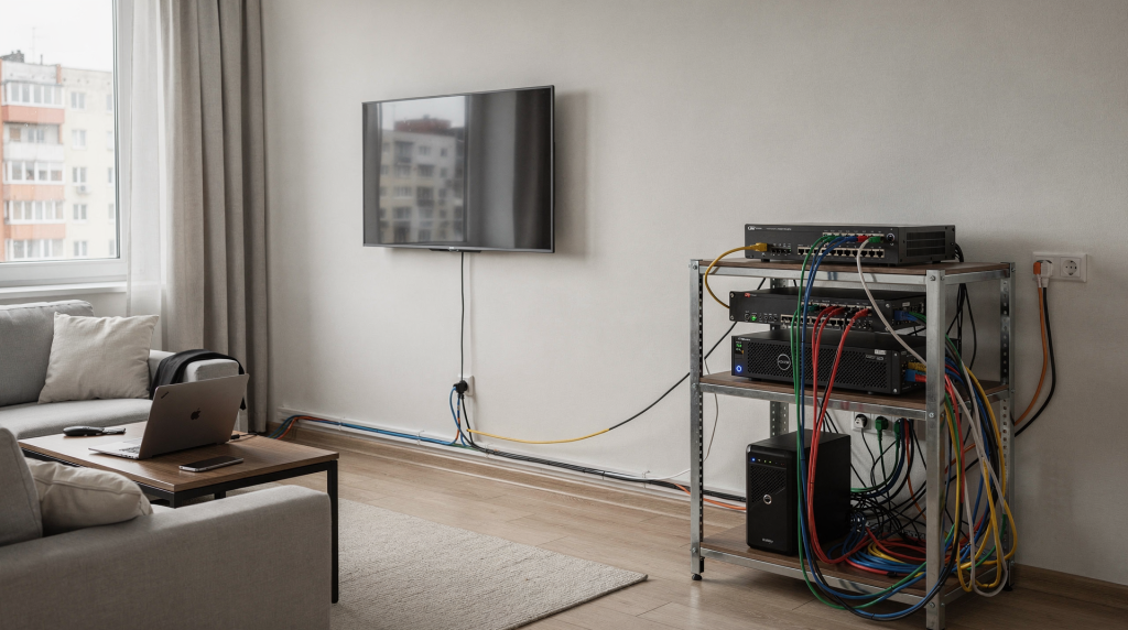 Базовая сегментация домашней сети: отдельные VLAN для серверов и личных устройств